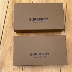 2 Burberry Boxes 9.25”x1.75”x5.25”